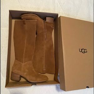 UGG Arana chestnut suede boots. Brand new never worn. Size 10 womens